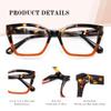 resjok 3Pack Reading Glasses for Women-Blue Light Blocking Readers Fashion Cat Eye Eyeglasses Spring Hinge(Mix1, 0.75x) view 3