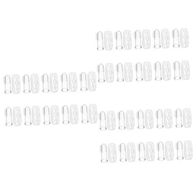 minkissy 30sets Finger Toothbrush Soft Silicone Bristles for Gentle Oral Cleaning and Relief for Newborns and Boy Girl Comes Convenient Storage Box