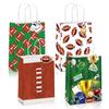 Mpanwen Football Goodie Bags, 16 Pcs Football Themed Party Favor Candy Treat Gifts Bags With Handle for Birthday Baby Shower Holiday Party Decorations view 1