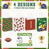 Mpanwen Football Goodie Bags, 16 Pcs Football Themed Party Favor Candy Treat Gifts Bags With Handle for Birthday Baby Shower Holiday Party Decorations view 2