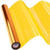 Vanhench Wrapping Paper for Gifts, Wrapping Paper for Men Gift Basket, Gold Cellophane Wrap, 16" x 100' 3Mil Thick Cellophane Wrap Roll for Gift Basket, Yellow Wrapping Paper Roll view 1