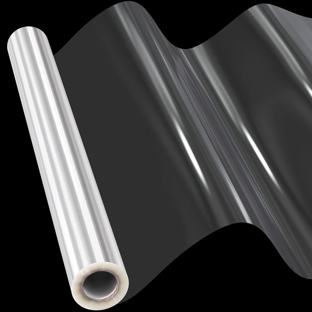 Vanhench Clear Cellophane Wrap, 16" x 100' 3Mil Thick Cellophane Wrap Roll for Gift Basket Treats Goodie Bouquet Flower Wrapping, Clear Plastic Wrap for Valentines Birthday Gifts, Easter Gift Wrapping for Eggs