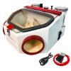Alliph Two-Pen Sandblaster Machine, Sandblasting Machine with 2 Pens & 2 Tanks, Dental Sandblasting Equipment with Led and Glass Window for Surface Treatment of Materials view 2