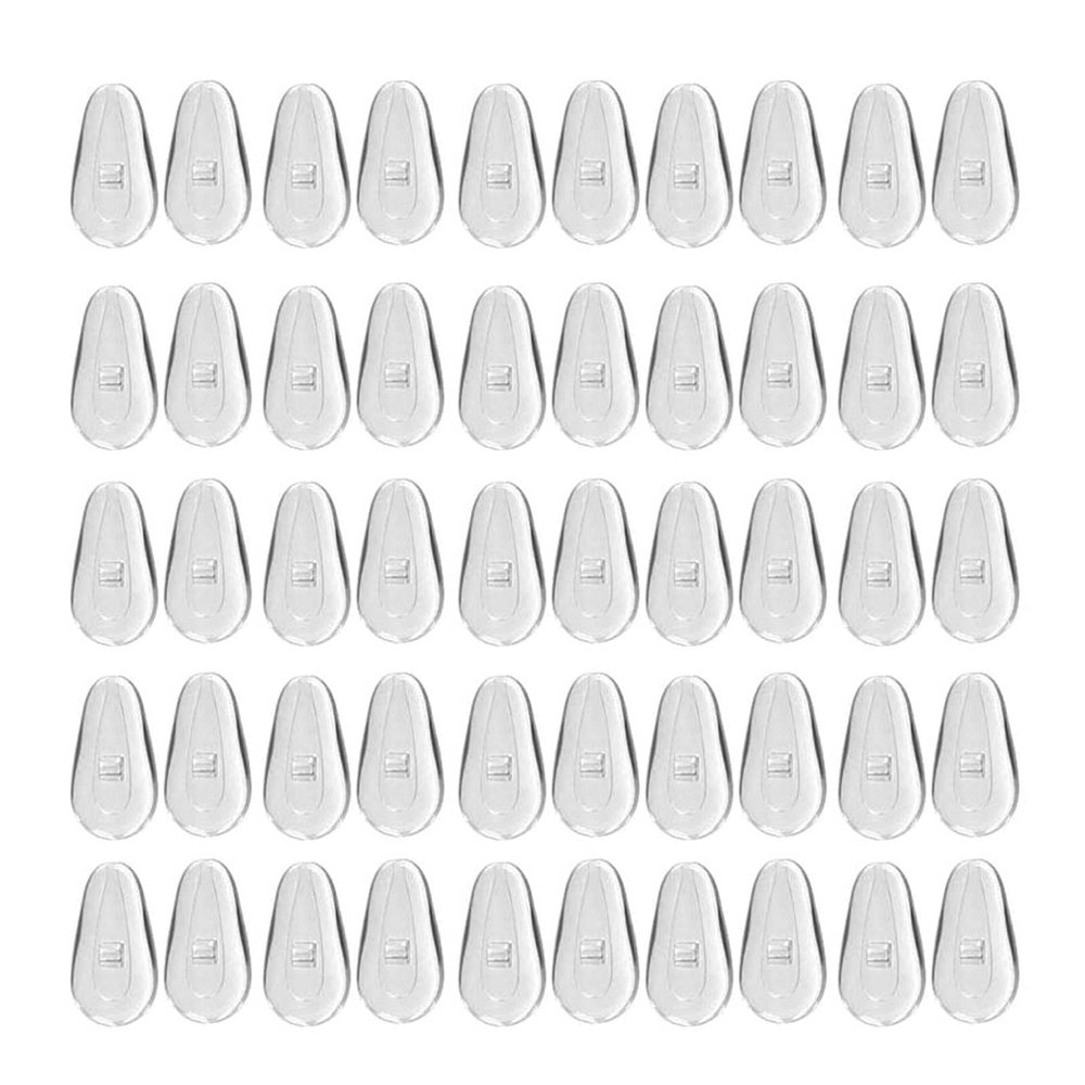 25 Pair Silicone Eyeglass Soft Nose Pad On Nose Pad Glasses Massage for Health Care Anti-Slip Tool for Sungla Nose Cushions for Eyeglasses Transparent Nose Cushions for Eyeglasses for Women