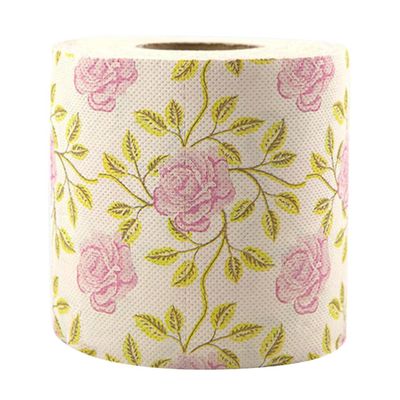 Beaupretty Printed Toilet Paper Roll Decorative Floral Bathroom Tissue 3.93X3.93In Cute Novelty Napkins for Holiday Party and Home Use
