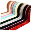 Tofficu 3rolls Flocking Ribbon for Crafts and Decorations Non-Elastic Strap Beige for Clothing Hair Accessories Wrapping and view 2