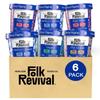 Folk Revival Variety Pack Keto Instant 'Oatmeal' - 20g of Protein, Low Carb, High Fiber, 2 Blueberry, 2 Maple Walnut, 1 Chai Almond, 1 Original - 6 Cups Per Case view 1