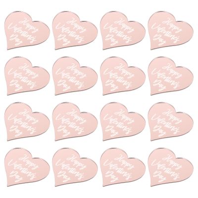 Toddmomy 25pcs Heart-shaped Acrylic Cake Picks for Valentine's Day Cake Decor for Love Theme Parties and Celebrations Creative Photo Props and Festive Decorations