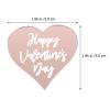 Toddmomy 25pcs Heart-shaped Acrylic Cake Picks for Valentine's Day Cake Decor for Love Theme Parties and Celebrations Creative Photo Props and Festive Decorations view 2