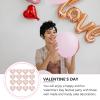 Toddmomy 25pcs Heart-shaped Acrylic Cake Picks for Valentine's Day Cake Decor for Love Theme Parties and Celebrations Creative Photo Props and Festive Decorations view 3