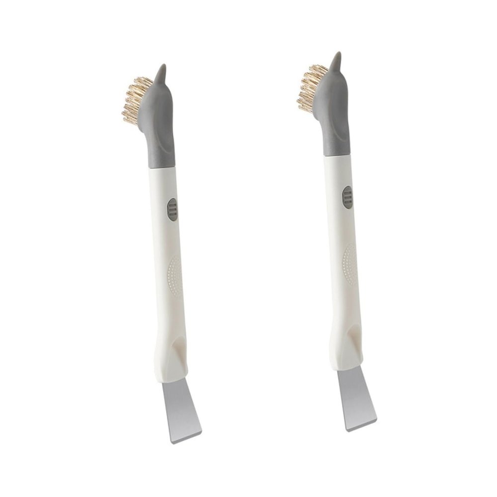 Ipetboom 2pcs Kitchen Cleaning Brush for Stoves Cooktops and Pots Multi-Function Brush for Stubborn Grease and Grime for Deep Cleaning and Crevice Scrubbing