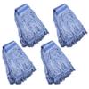 Mop Head Replacement Commercial Heavy Duty String Blue Wet Mop Heads for 3 Typs Commercial Mop Handle(4 pcs,Large,Weight 23oz) view 1