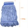 Mop Head Replacement Commercial Heavy Duty String Blue Wet Mop Heads for 3 Typs Commercial Mop Handle(4 pcs,Large,Weight 23oz) view 2