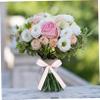 Tofficu 1roll Double- Satin Ribbon for Floral Arrangements and Crafts Decorative for Weddings Wrapping and Party Decorations view 2