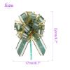 DMiotech 20pcs 7 Inch Big Gift Wrapping Bows Birthday Organza Pull Bow Ribbon Chiffon for Presents Box Valentines' Day Florist Green view 3