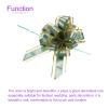 DMiotech 20pcs 7 Inch Big Gift Wrapping Bows Birthday Organza Pull Bow Ribbon Chiffon for Presents Box Valentines' Day Florist Green view 4