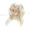 DMiotech 20pcs 7 Inch Big Gift Wrapping Bows Birthday Organza Pull Bow Ribbon Chiffon for Presents Box Valentines' Day Florist Cream White view 1