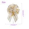 DMiotech 20pcs 7 Inch Big Gift Wrapping Bows Birthday Organza Pull Bow Ribbon Chiffon for Presents Box Valentines' Day Florist Cream White view 3