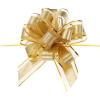 DMiotech 10pcs 7 Inch Big Gift Wrapping Bows Birthday Organza Pull Bow Ribbon Chiffon for Presents Box Valentines' Day Florist Gold view 1