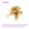 DMiotech 10pcs 7 Inch Big Gift Wrapping Bows Birthday Organza Pull Bow Ribbon Chiffon for Presents Box Valentines' Day Florist Gold view 4