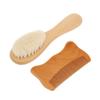 FRCOLOR 6pcs Bathing Brush and Comb Set Natural Goat Hair Soft Brush Wooden Comb for Gentle Hair Care for Toddlers Practical Grooming Essentials view 2