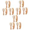FRCOLOR 6pcs Wooden Hair Comb and Bathing Brush Newborns Gentle Scalp Care and Detangling for Home Use Soft Brush and Comb for Delicate Skin view 1
