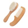 FRCOLOR 6pcs Wooden Hair Comb and Bathing Brush Newborns Gentle Scalp Care and Detangling for Home Use Soft Brush and Comb for Delicate Skin view 2