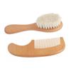FRCOLOR 6pcs Wooden Hair Comb and Bathing Brush Newborns Gentle Scalp Care and Detangling for Home Use Soft Brush and Comb for Delicate Skin view 4