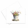 Aria Rae Design Note Card Set o f12, Assorted Bucket of Wild Flowers, Greeting Cards, Wild flower cards, cards with flowers, blank cards, assorted cards, notecard view 3