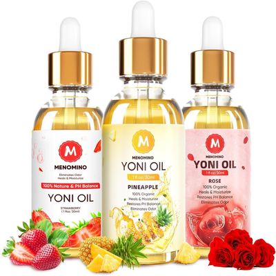 3 Pcs Yoni Oil Organic Feminine Oil for Women pH Balance Feminine Deodorant