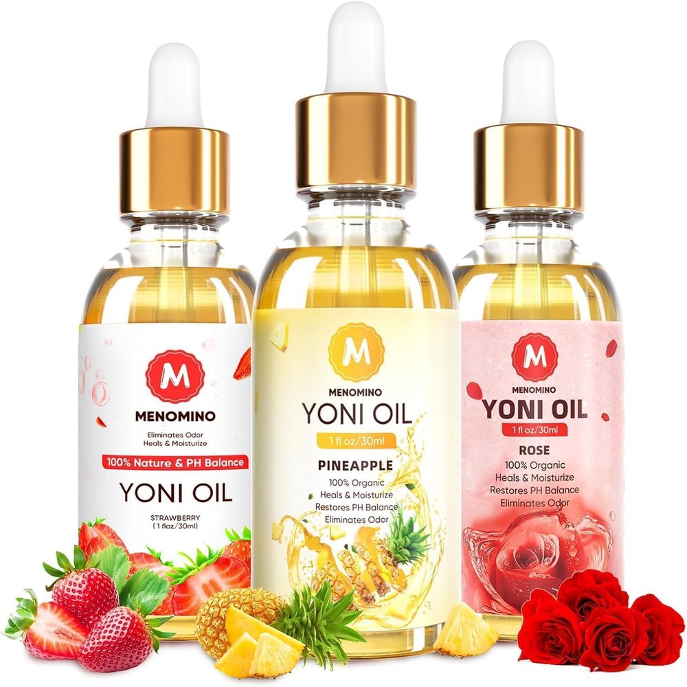 3 Pcs Yoni Oil Organic Feminine Oil for Women pH Balance Feminine Deodorant