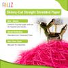 FRILLZ Skinny-Cut Shredded Paper for Gifts & Easter Baskets (Hot Pink, 1 LB) - Protective and Decorative Raffia Paper Shred for Basket Filler - Fake Grass Look view 4