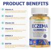 Naturevite Sugar-Free Eczema Treatment Gummies  USA-Made, 10x Effective, 20+ Vitamins Support Eczema Treat, Psoriasis, Rosacea & Dermatitis  Healthy Skin, Soothes Itching & Redness (60 Gummies) view 4