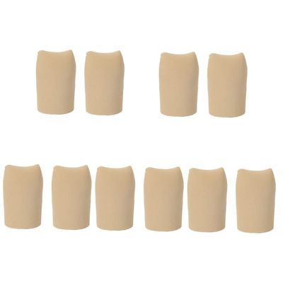 MAGICLULU 10pcs Breathable Toe Protective Sleeves Moisture-reducing Toe Caps for Skin Irritation Prevention and Comfortable Wear under Socks and Shoes