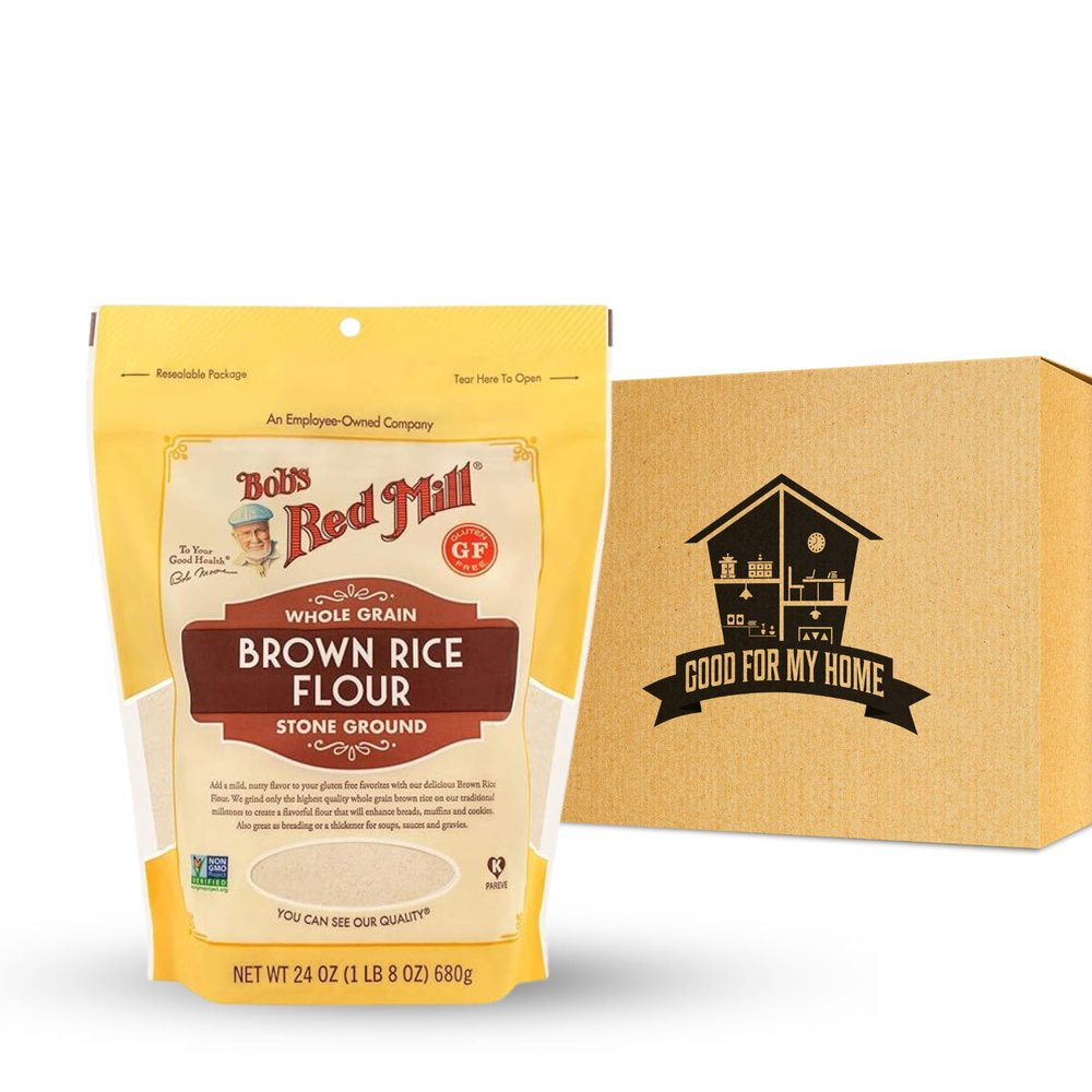 Gluten Free Brown Rice Flour, 24 Oz comes with GOOD FOR MY HOME Box, 1.5 Pound (Pack of 1)