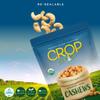 CROP BY POP - Organic Raw Whole Cashews, Unsalted, Shelled, (16 Oz - 1 LB) Packed Fresh in Resealable Bag - USDA Organic, Non GMO - Naturally Grown, Vegan, Kosher view 4