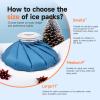 ANMIA Ice Pack Bags with Wrap for Injuries Reusable, Cold Pack Water Bag Hot Bag for Pain Relief, Leak-Proof Elastic Ice Bag, Size 9'' view 3