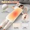 Woomer Faux Fur Electric Heating Pad for Back Pain Relief, Extra Large 17 x 33, Extended Coverage from Neck to Hip, Two-Sided, Moist Mode, ETL Certified, 6 Adjustable Heats & 2H Auto-Off,White view 4