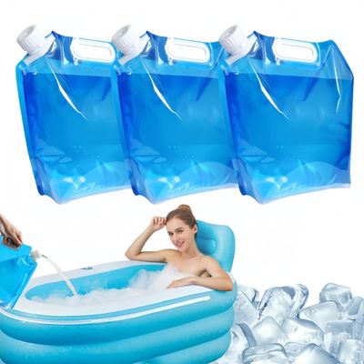 RVKXHD Ice Bath Water Bags: Eazeefreeze Ice Bath Bags, 2024 New Portable & Foldable Ice Bath Bags, Large Capacity Eazeefreeze Ice Bath Freezer Bag, 5L/10L Eazeefreeze Bags for Ice Bath (3Pcs,5L)