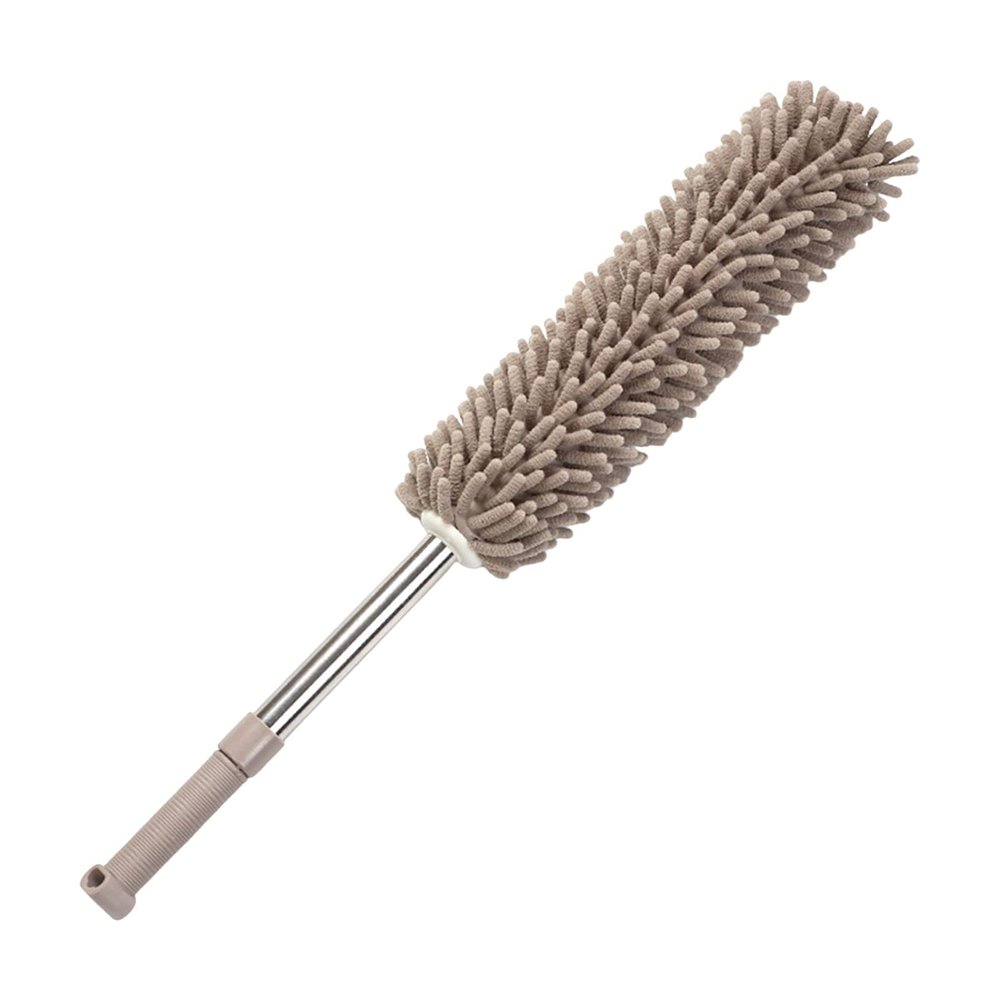 BILIKEYU Snowler Extendable Dusting Brush Multi Purpose Cleaning for Home and Car with Detachable and Washable Cloth Head 3/4 Aluminum Angle 1/8 (C, One Size)
