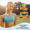 2PCS Neck Cooling Tube, with Insulated Bag, Wearable Ice Coolers Ring Keep Body Cool in Heat/Hot Weather,Reusable Neck Frozen Wraps for Summer in/Outdoor Sports (Black+White) view 4