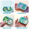 6PCS Small Pill Case Travel Pill Box Cute Pill Organizer for Purse Portable Daily Medicine Organizer 2 Compartment Pill Holder for Vitamins, Fish Oil, Supplements view 3