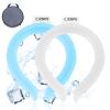 2PCS Neck Cooling Tube, with Insulated Bag, Wearable Ice Coolers Ring Keep Body Cool in Heat/Hot Weather,Reusable Neck Frozen Wraps for Summer in/Outdoor Sports.(Blue+White) view 2