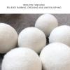 Wool Drying Balls, Reduce Static Electricity High Density 6 Pcs Remove Odors Drying Ball Adsorb Impurities for Clothes Washing (4cm) view 3