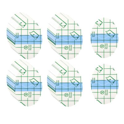 200pcs Transparent Stretch Adhesive Bandage Waterproof Bandage, Ellipse Transparent Film Dressing Tapes for Swimming Shower (2 * 3.3 Inch)