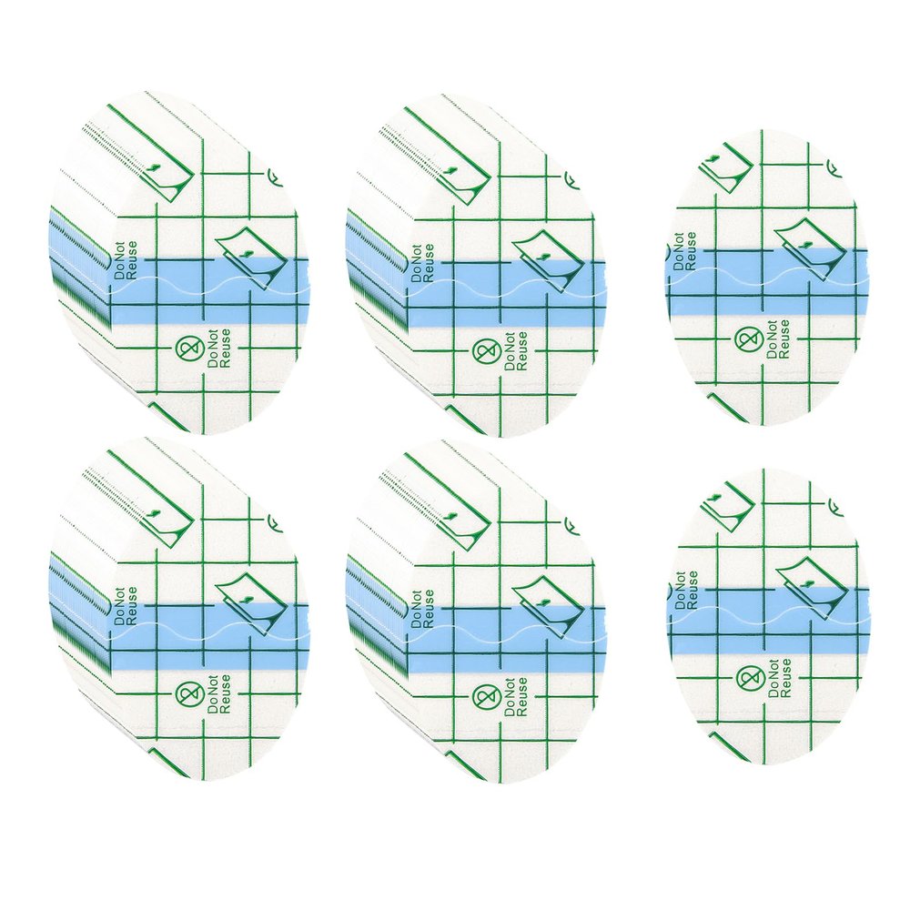 200pcs Transparent Stretch Adhesive Bandage Waterproof Bandage, Ellipse Transparent Film Dressing Tapes for Swimming Shower (2 * 3.3 Inch)