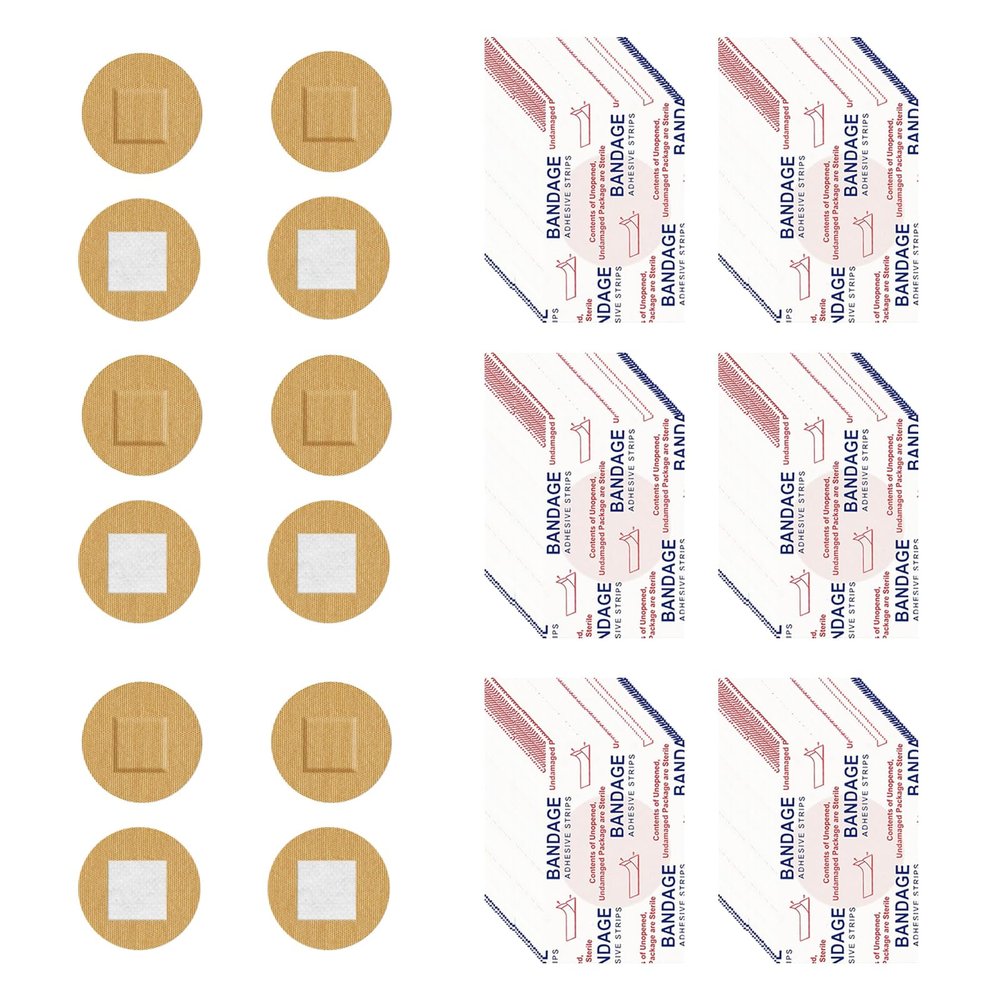 300pcs Adhesive Spot Bandage Flexible Fabric Round Adhesive Bandages 0.87 Inch Diameter Beige Skin Round Bandage for Wound Care and Hides Skin Spots Ideal for Small Incisions