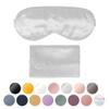 Blissy Silk Sleep Mask - Eye Sleeping Mask for Women & Men for Total Blackout - 100% Pure Mulberry Silk, 22 Momme 6a Fibers - Blindfold Sleep Mask Side Sleeper Eye Cover (Silver) view 1