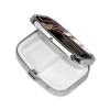Guitar Bass Music Musical Instruments Print Pill Box 2 Compartment Small Pill Case with Mirror Pill Organizer Portable Medicine Pillbox for Travel Pocket Purse view 2