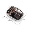 Guitar Bass Music Musical Instruments Print Pill Box 2 Compartment Small Pill Case with Mirror Pill Organizer Portable Medicine Pillbox for Travel Pocket Purse view 3